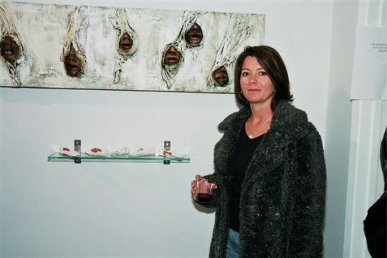 Gallery Guest with Kira Vollman's work